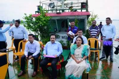 শেরপুরের ব্রহ্মপুত্র, ভোগাই ও কংশ নদীর দখল-দূষণ ও নাব্যতা পরিদর্শনে জাতীয় নদী রক্ষা কমিশনের চেয়ারম্যান