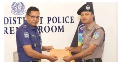 শেরপুর জেলার শ্রেষ্ঠ ওসি নির্বাচিত সদর থানার সোহেল রানা