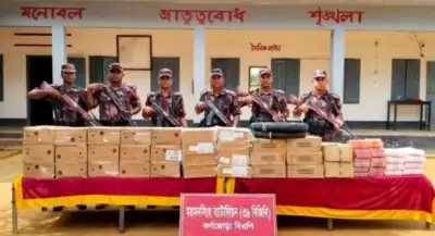 শ্রীবরদী সীমান্তে বিজিবির পৃথক অভিযান, ভারতীয় কসমেটিকস ও ৪ গরু জব্দ